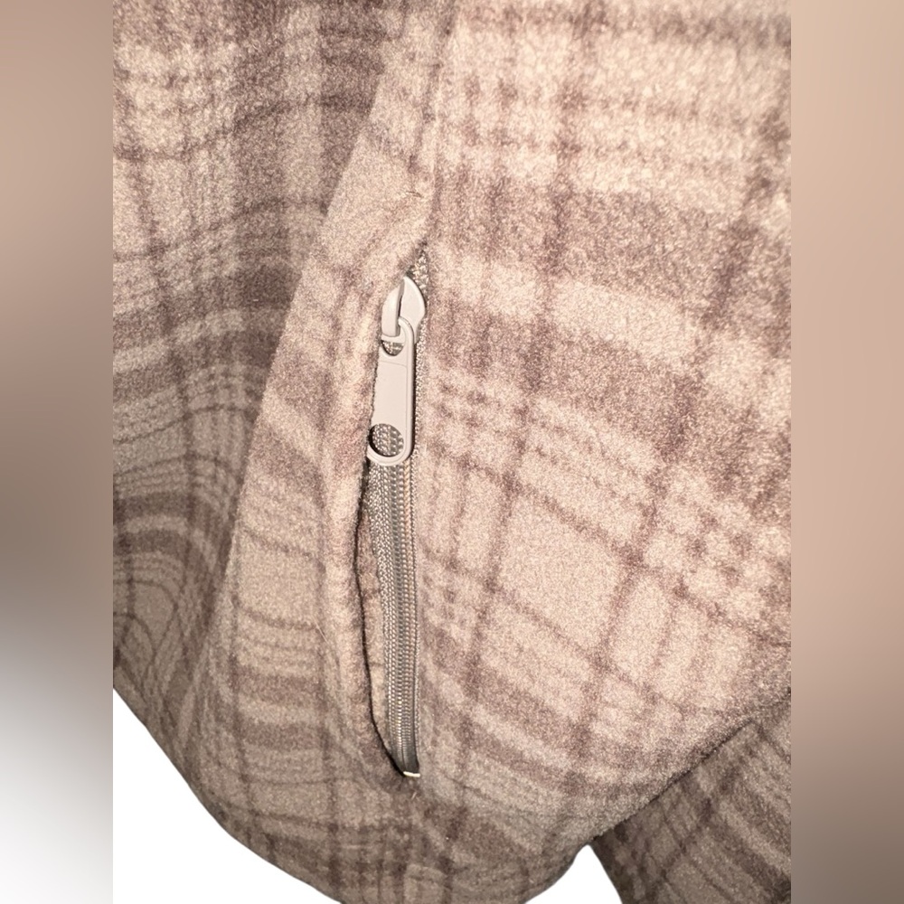 Womens Brown Plaid Columbia Zip Up Jacket - Picture 3 of 6